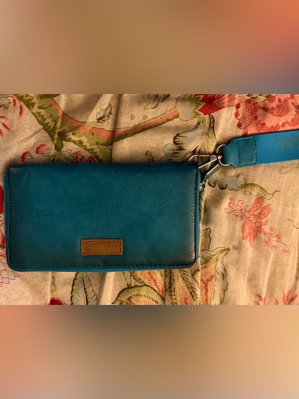 Wrangler Teal Women's Large Wristlet Wallet Western Style NEW/NEVER USED